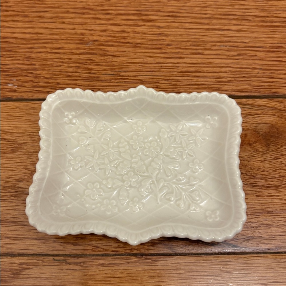 Elegant White Lenox Ceramic Dish